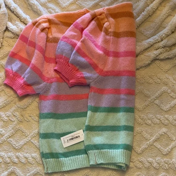 BiBi Vibrant Striped Crew Neck Sweater - Picture 5 of 11